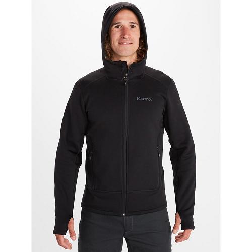 Marmot Fleece Black NZ - Olden Polartec Jackets Mens NZ5803714